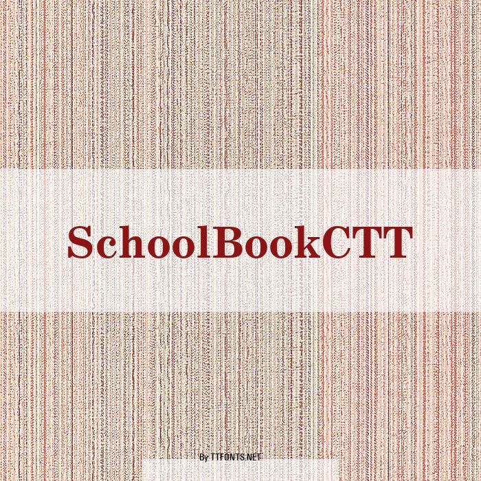 SchoolBookCTT example